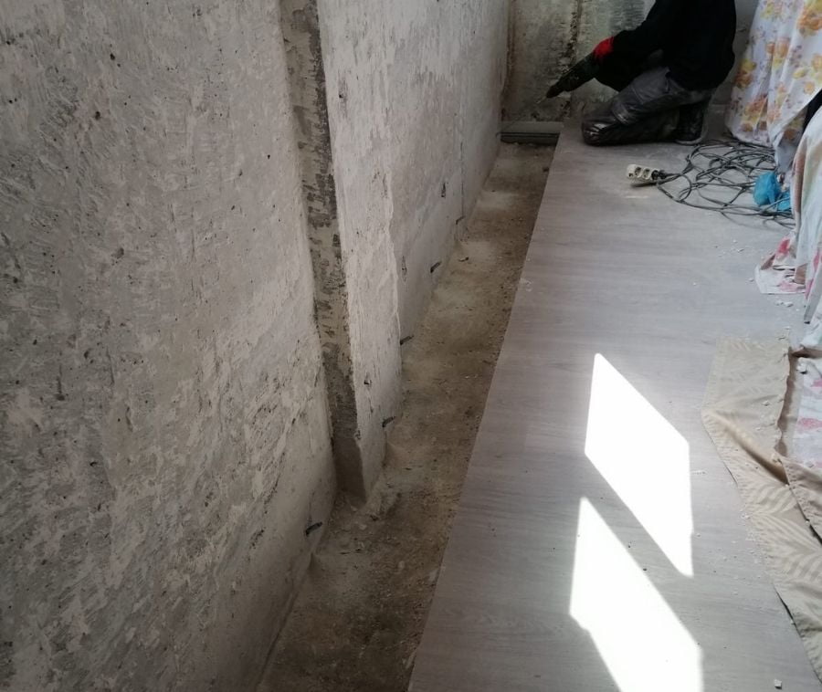 zemin-hazirlik-yapılmasi poliüretan enjeksiyon hazırlık